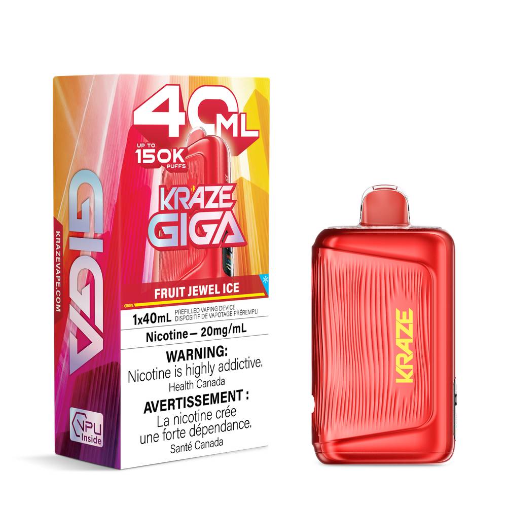 KRAZE GIGA 40ML 150K Disposable Vape – Fruit Jewel Ice